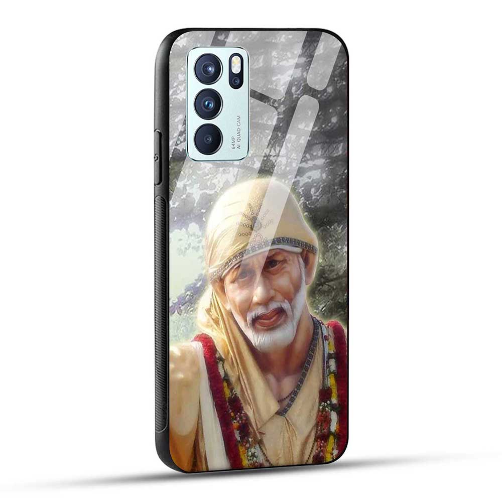 OPPO Reno6 Pro 5G Back Cover Sai Baba Spiritual Glass Case