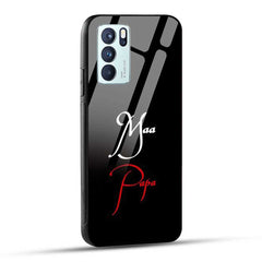OPPO Reno6 Pro 5G Back Cover Maa Papa Glass Case