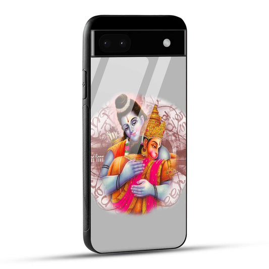 Google Pixel 6A Back Cover Hanuman and Ram Printed Glass Case