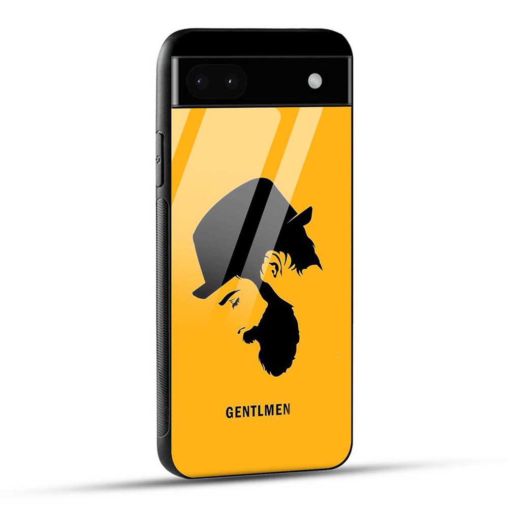 Google Pixel 6A Back Cover Gentleman Beard Look Glass Case