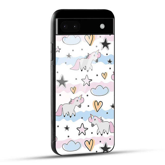 Google Pixel 6A Back Cover Seamless Pattern Glass Case