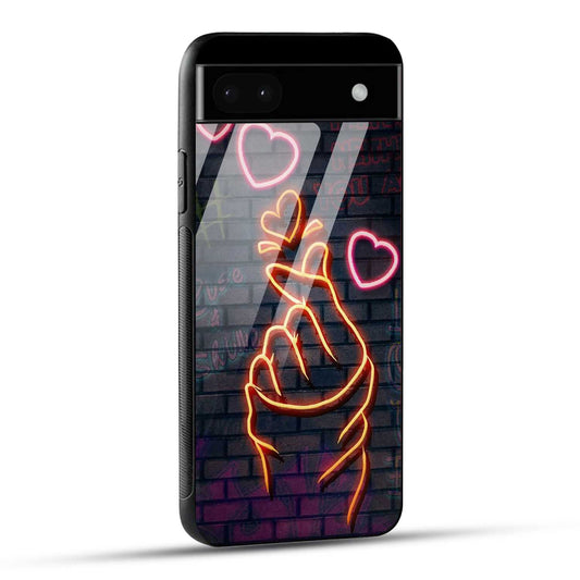 Google Pixel 6A Back Cover Swag Cute Hearts Printed Glass Case