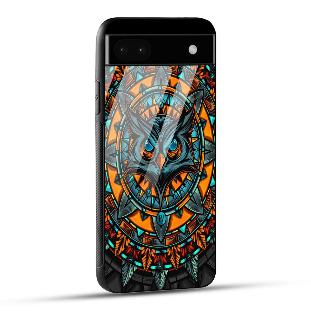 Google Pixel 6A Back Cover Attractive Owl Printed Glass Case