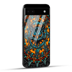 Google Pixel 6A Back Cover Attractive Owl Printed Glass Case