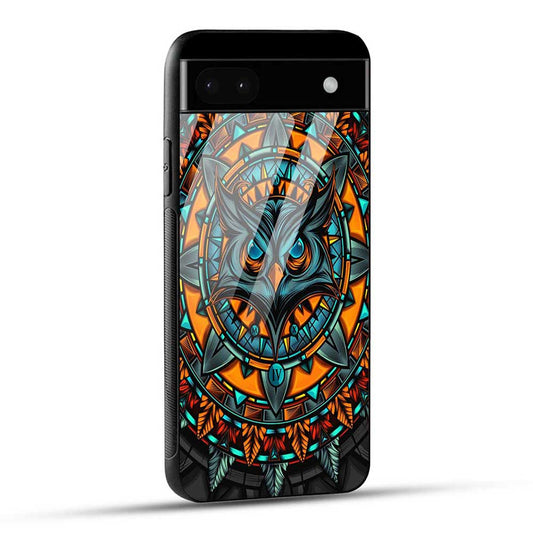Google Pixel 6A Back Cover Attractive Owl Glass Case