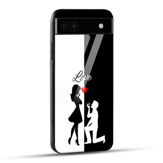 Google Pixel 6A Back Cover Love Proposal Printed Glass Case