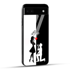 Google Pixel 6A Back Cover Love Proposal Printed Glass Case