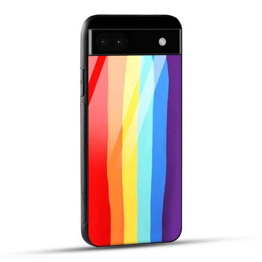 Google Pixel 6A Back Cover Rainbow Color Printed Glass Case
