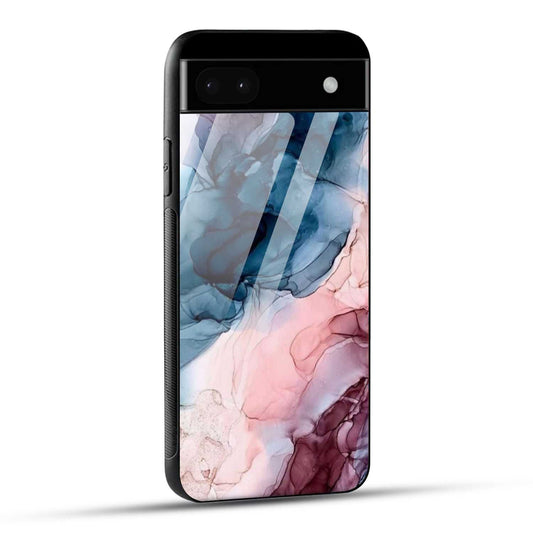 Google Pixel 6A Back Cover Marble Color Printed Glass Case