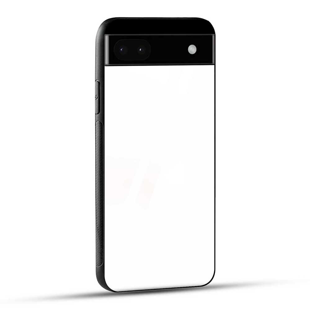 Google Pixel 6A Back Cover Plain White Glass Case