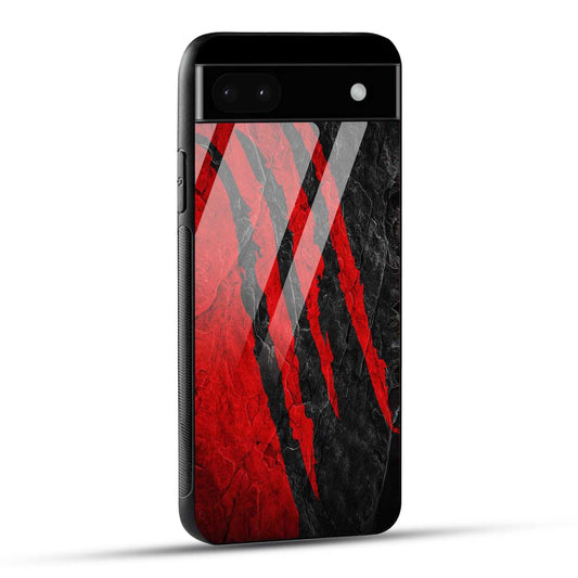 Google Pixel 6A Back Cover Red Printed Glass Case