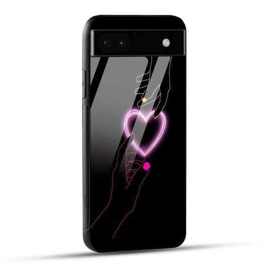 Google Pixel 6A Back Cover Love Forever Heart Printed Glass Case