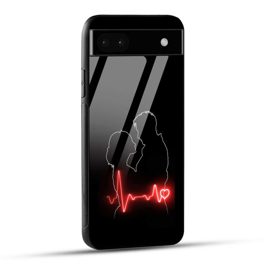 Google Pixel 6A Back Cover Couple Love Printed Glass Case