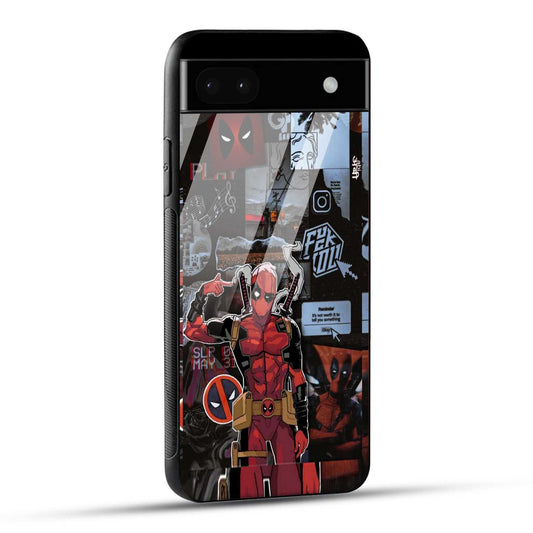 Google Pixel 6A Back Cover Superhero Collage Printed Glass Case