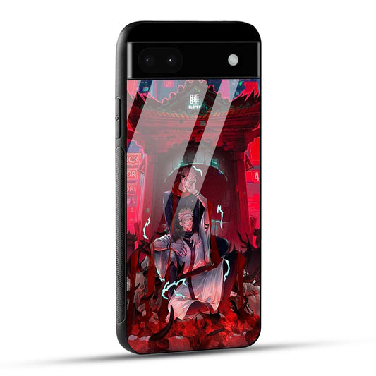 Google Pixel 6A Back Cover Sukuna Printed Glass Case