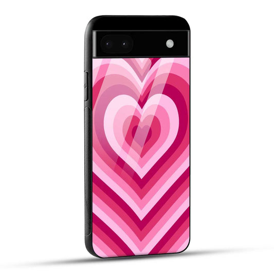 Google Pixel 6A Back Cover Love Hearts Printed Glass Case