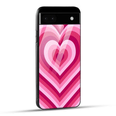 Google Pixel 6A Back Cover Love Hearts Printed Glass Case