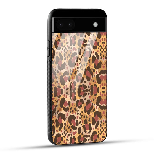 Google Pixel 6A Back Cover Unique Brown Texture Printed Glass Case