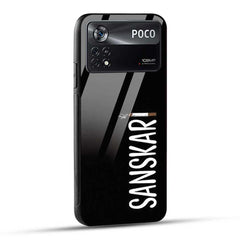 Poco X4 Pro 5G Back Cover Sanskari Glass Case