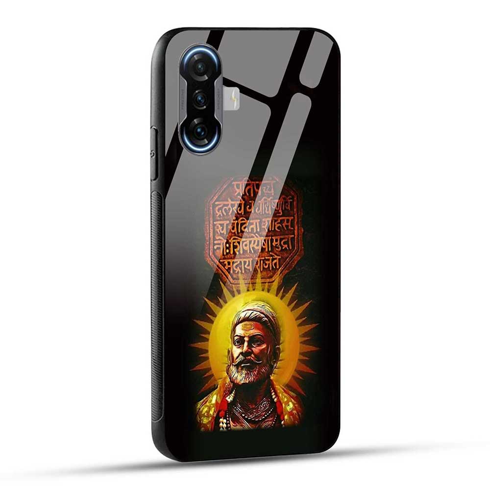 POCO F3 GT Back Cover Rajmudra and Raje Glass Case