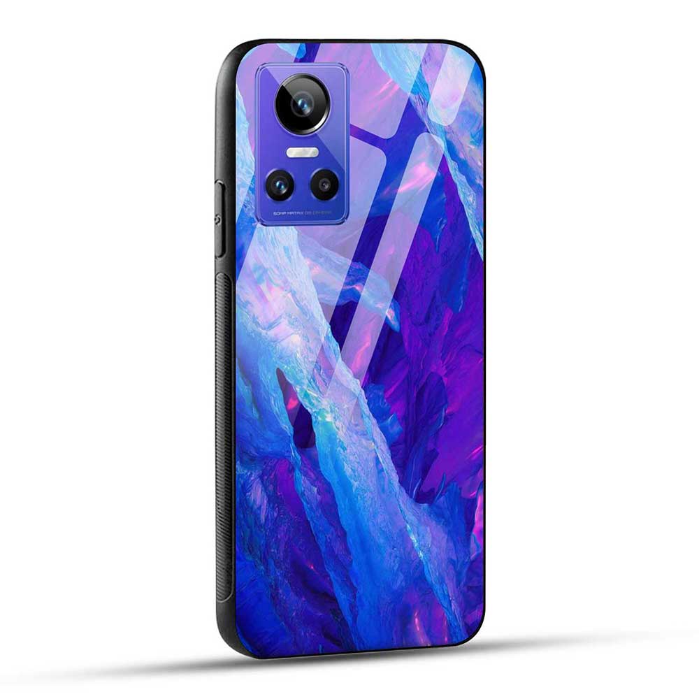 Realme GT Neo 3 Back Cover Blue Ice Glass Case