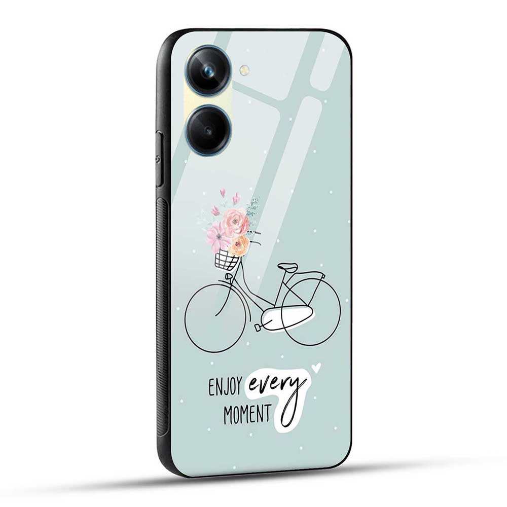 REALME 10 4G Back Cover Enjoy Every Moment Glass Case