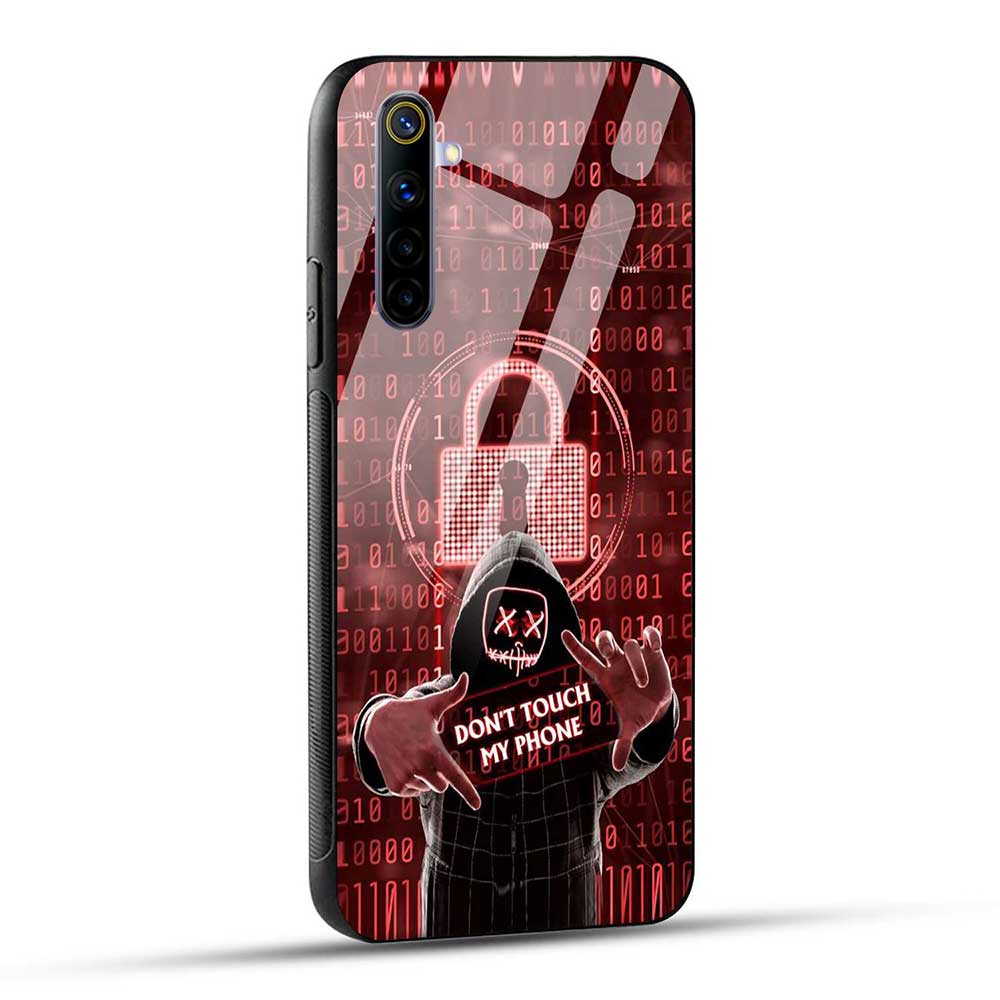Realme 6 / Realme 6i Back Cover Don’t Touch My Phone Hacker Glass Case