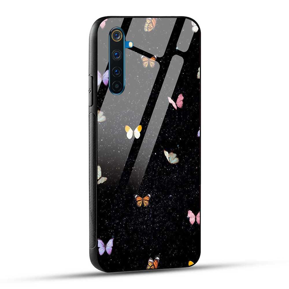 Realme 6 Pro Back Cover Butterflys in The Sky Glass Case