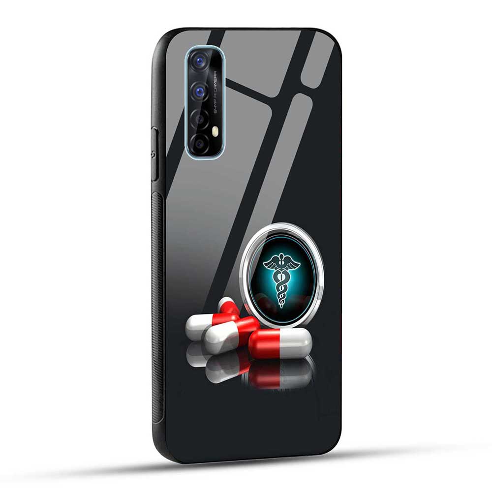 Realme 7 / Realme Narzo 20 Pro / Realme Narzo 30 Back Cover Pharmacy Tablets Medicine Glass Case