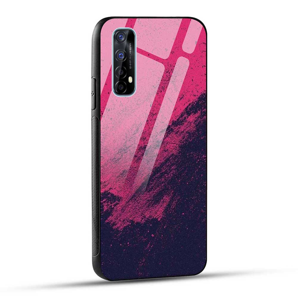 Realme 7 / Realme Narzo 20 Pro / Realme Narzo 30 Back Cover Pink Color Shade Glass Case