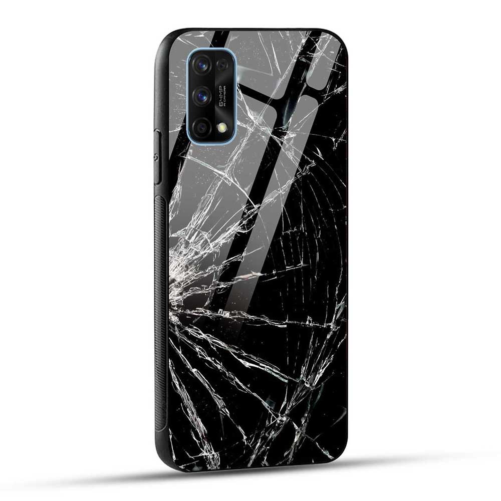 Realme 7 Pro Back Cover Broken Glass Case