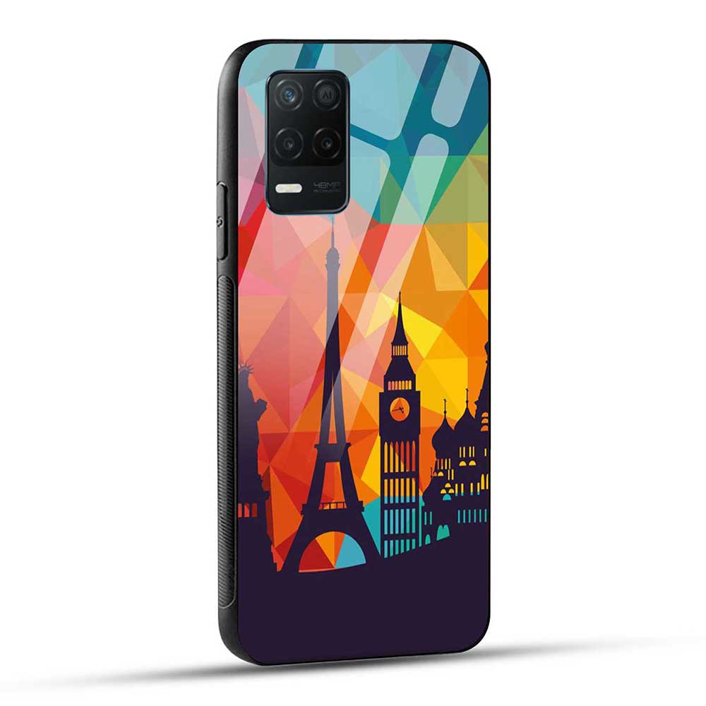 Realme 8 5G / Realme 8s 5G / Realme 9 5G / Realme Narzo 30 5G Back Cover Travel Paris Glass Case