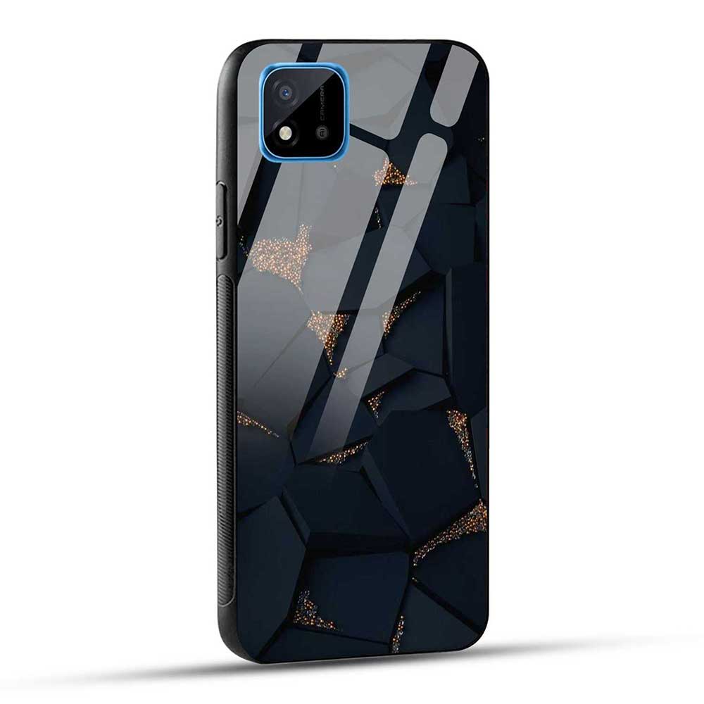 Realme C11 Back Cover Texture Glass Case