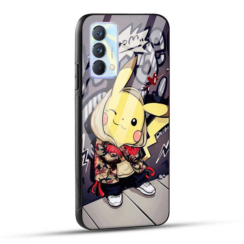 Realme GT Master Edition Back Cover Cartoon Graffiti Glass Case