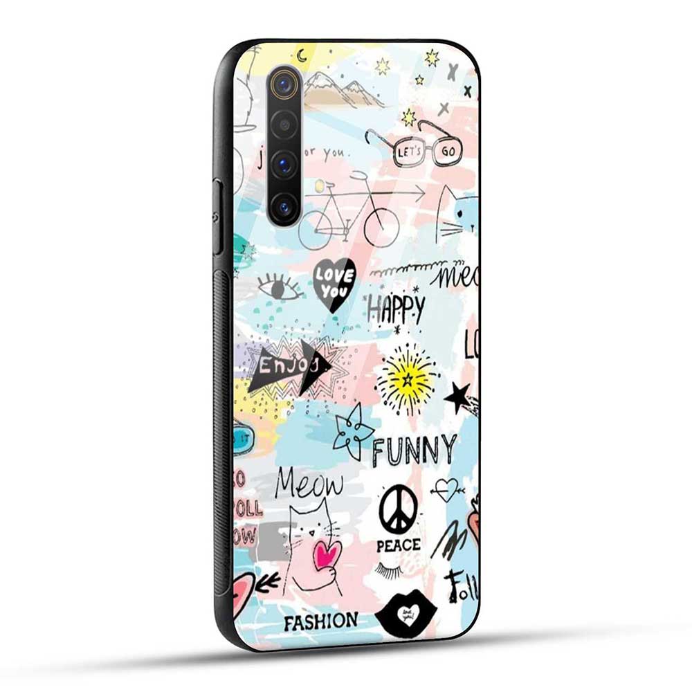 Realme X3 / Realme X3 SuperZoom Back Cover Fancy Glass Case