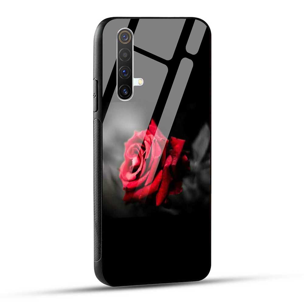 Realme X3 / Realme X3 SuperZoom Back Cover Red Rose Glass Case