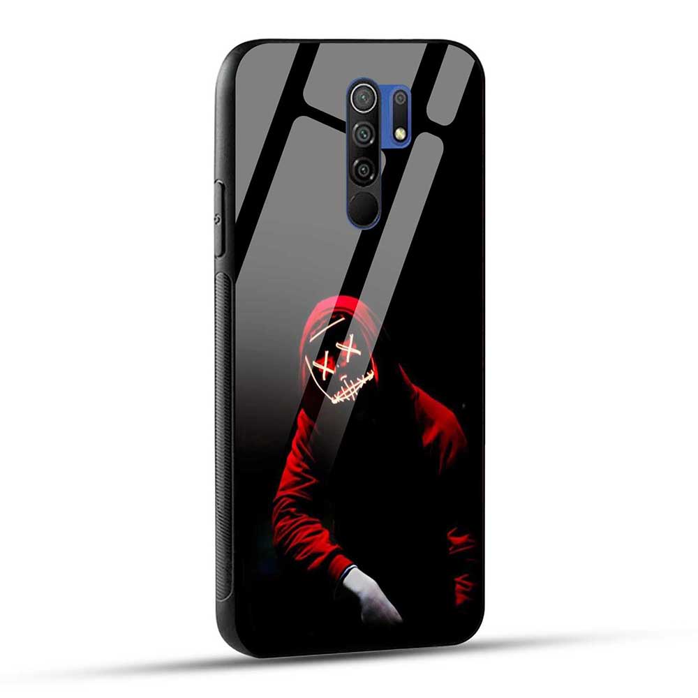 Redmi 9 Prime / POCO M2 / Poco M2 Reloaded Back Cover Neon Mask Boy Glass Case