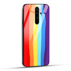 Redmi Note 8 Pro Back Cover Rainbow Color Glass Case