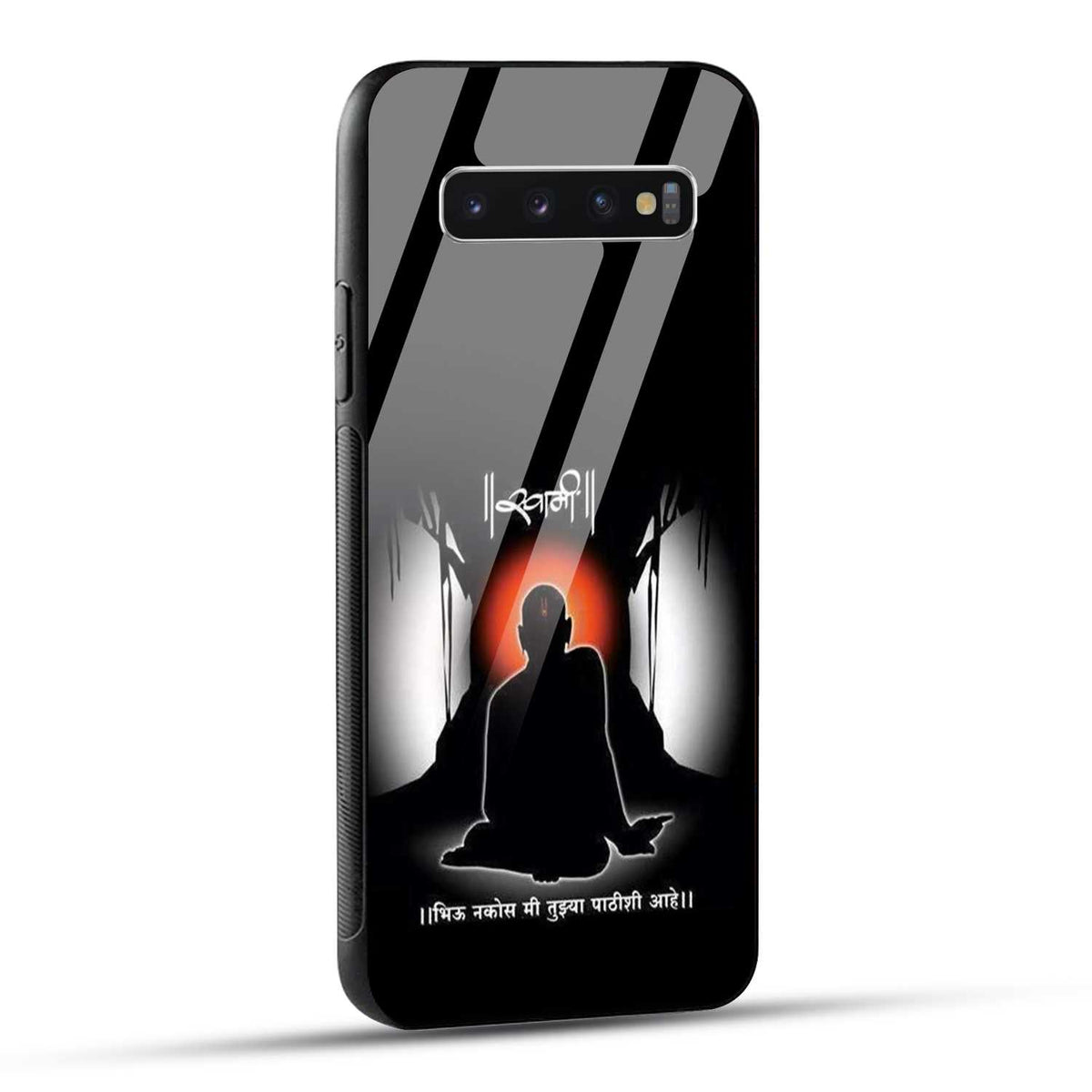 Samsung Galaxy S10 4G Back Cover Shree Swami Samarth Printed Glass Case