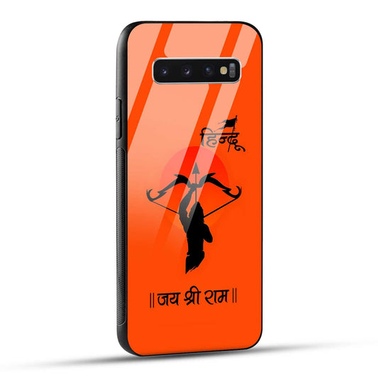 Samsung Galaxy S10 4G Back Cover Jai Shree Ram Printed Glass Case