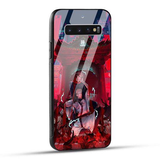 Samsung Galaxy S10 4G Back Cover Sukuna Printed Glass Case