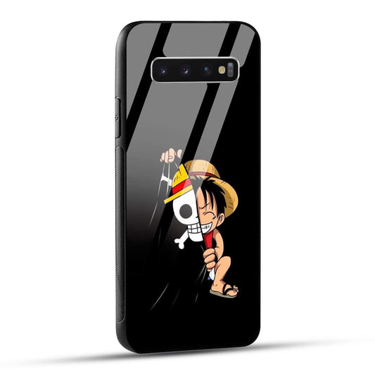Samsung Galaxy S10 4G Back Cover Luffy Printed Glass Case