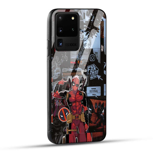 Samsung Galaxy S20 Ultra Back Cover Superhero Collage Printed Glass Case