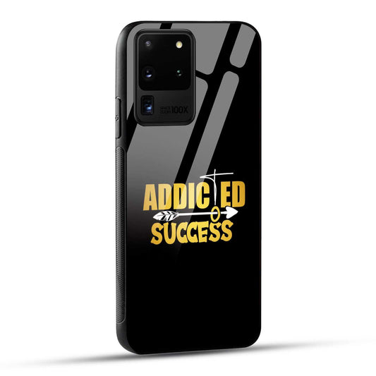 Samsung Galaxy S20 Ultra Back Cover Addicted To Success Empowerment Quote Printed Glass Case