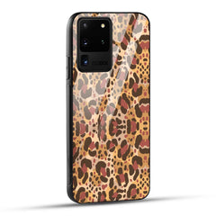 Samsung Galaxy S20 Ultra Back Cover Unique Brown Texture Printed Glass Case