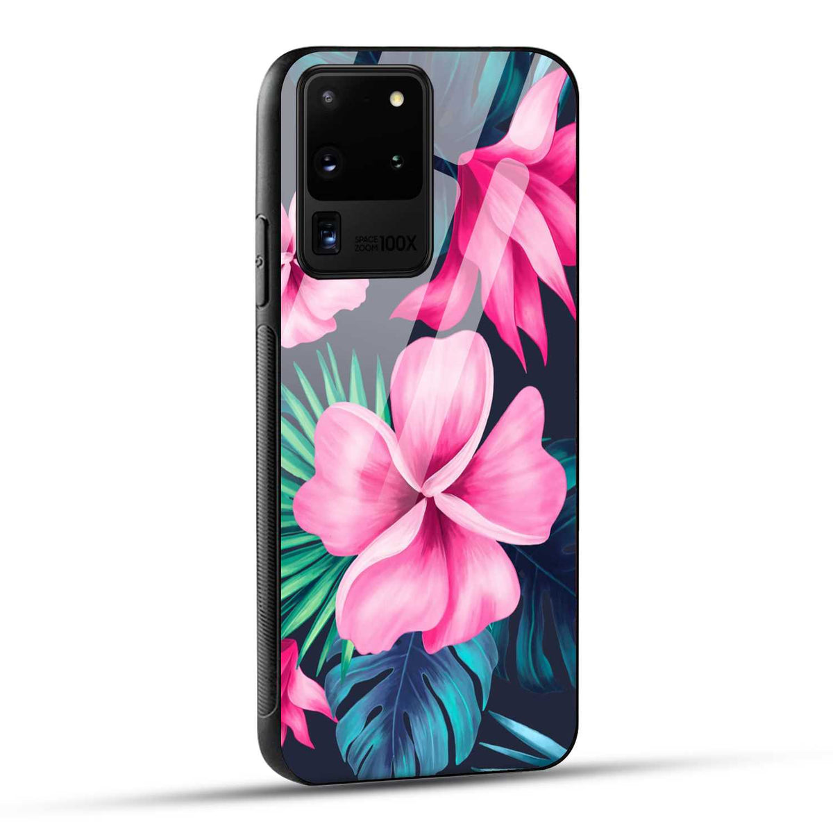 Samsung Galaxy S20 Ultra Back Cover Retro Flowers  Printed Glass Case