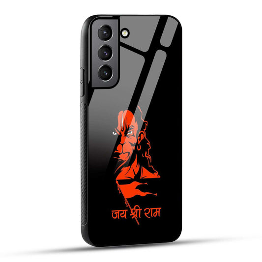 Samsung Galaxy S22 Plus 5G Back Cover Jay Shree Ram Bajrangballi Hanuman Printed Glass Case