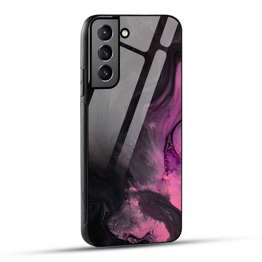 Samsung Galaxy S21 FE 5G Back Cover Pink Color Wave Glass Case