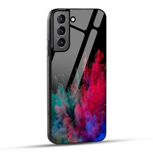 Samsung Galaxy S21 FE 5G Back Cover Colorful Explosion Glass Case