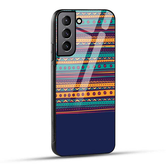 Samsung Galaxy S21 FE 5G Back Cover Geometric Pattern Glass Case